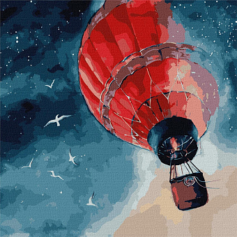 Картина по номерам Воздушное чудо (50х50 см) - KUBIX Картина по номерам Воздушное чудо (50х50 см)