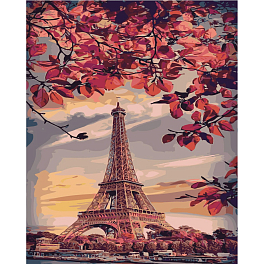 Картина по номерам Краски Парижа (40х50 см)