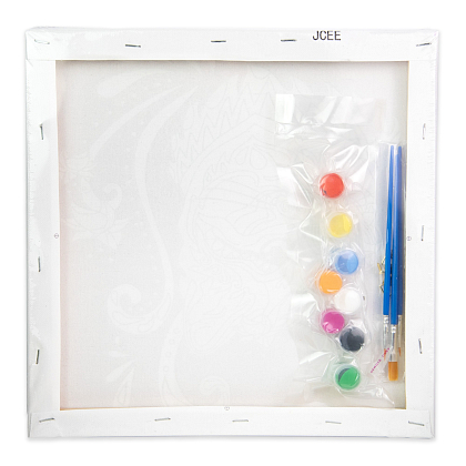 Набор для росписи-антистресс Мандала с цветочным орнаментом (30х30 см), бренду Strateg - 2 - KUBIX