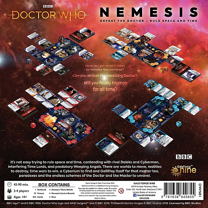 Настольная игра Doctor Who: Nemesis (Немезида: Доктор Кто?) (EN), для 2-4 гравців, час гри > 60мин. - 2 - KUBIX