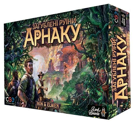 Настільна гра Загублені Руїни Арнаку (Lost Ruins of Arnak), бренду Lord of Boards, для 1-4 гравців, час гри < 30хв. - KUBIX