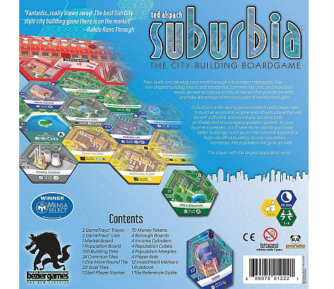 Настільна гра Suburbia 2nd Edition (Субурбія 2-ге видання) (EN), для 1-4 гравців, час гри < 60хв. - 2 - KUBIX