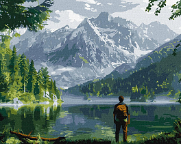 Картина по номерам Гірський пейзаж (40х50 см)