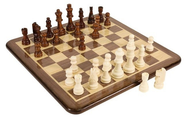 Шахи дерев'яні Делюкс (Chess Jeu D'echecs Schaakspel), бренду Бельвіль, для 2-2 гравців, час гри < 30хв. - 2 - KUBIX
