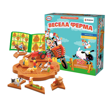 Настільна гра Весела Ферма (Funny Farm), бренду Rozum, для 1-1 гравців, час гри < 30хв. - 2 - KUBIX