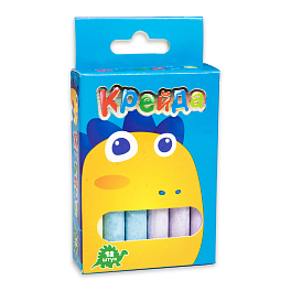 Мел Маленький круглый разноцветный (12 шт)