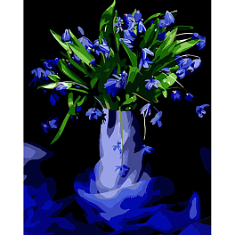 Картина за номерами Сині проліски (40х50 см)