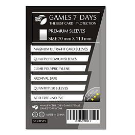 Протекторы Games7Days (70 х 110 мм) Premium Magnum Ultra-Fit (50 шт)