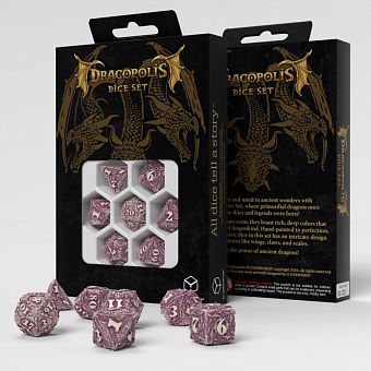Набор кубиков Dracopolis: Yucatan Featherwing Dice Set (7) - KUBIX Набор кубиков Dracopolis: Yucatan Featherwing Dice Set (7)