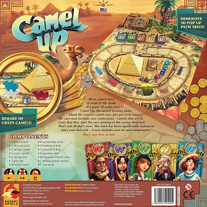 Настольная игра Верблюды, вперед 2.0 (Camel Up 2nd Edition) (EN), бренду Eggertspiele, для 3-8 гравців, час гри < 30мин. - 2 - KUBIX