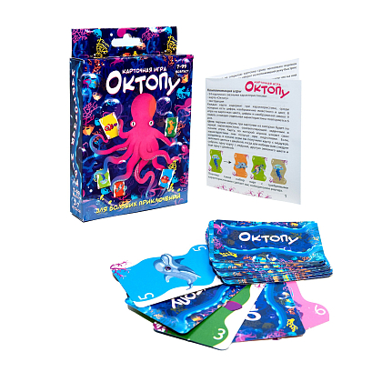 Настольная игра Октопа (RU), бренду Strateg, для 2-7 гравців, час гри < 30мин. - 2 - KUBIX