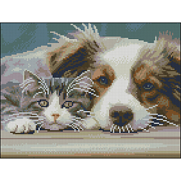 Алмазная мозаика Пушистики (30х40 см)