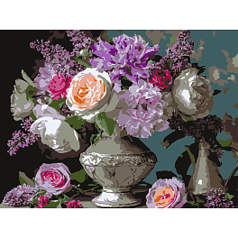 Картина за номерами Різноманітні квіти (30х40 см)