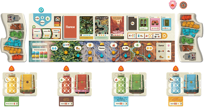 Настільна гра Парки (Parks 2nd Edition), бренду Games 7Days, для 1-5 гравців, час гри < 30хв. - 2 - KUBIX