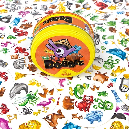 Настольная игра Доббл Животный мир (Dobble Animals), бренду Asmodee, для 2-8 гравців, час гри < 30мин. - 3 - KUBIX