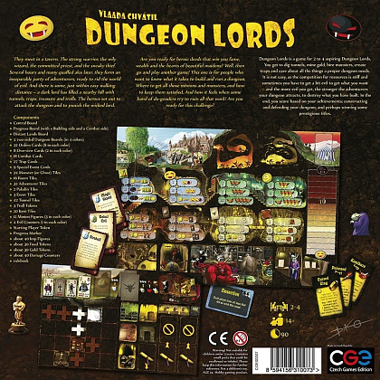 Настольная игра Dungeon Lords (Лорды Подземелий) (EN), бренду Czech Games Edition, для 2-4 гравців, час гри > 60мин. - 9 - KUBIX