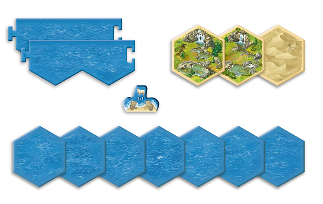 Настольная игра КАТАН. Мореплаватели. Дополнение для 5-6 игроков (Catan: Seafarers 5-6 Player Extension), бренду Rozum, для 3-6 гравців, час гри > 60мин. - 6 - KUBIX