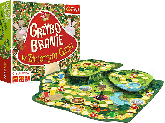 Настільна гра Гриби (Mushrooms) (Grzybobranie), бренду Trefl, для 2-4 гравців, час гри < 30хв. - 3 - KUBIX