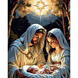 Мініатюра товару Картина за номерами Різдво Христове (40х50 см) - 1