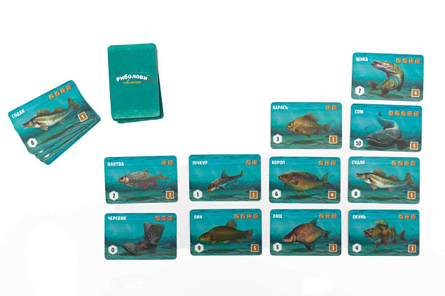 Настольная игра Рыболовы, бренду Така Мака, для 2-6 гравців, час гри < 30мин. - 9 - KUBIX