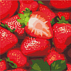 Картина по номерам Соковита полуниця (25х25 см)