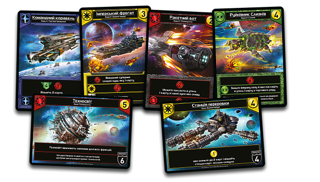 Купити Настольная игра Звездные сражения (Star Realms), бренду Lord of Boards - 3 - KUBIX Настольная игра Звездные сражения (Star Realms), бренду Lord of Boards, для 2-4 гравців, час гри < 30мин. - 3 - KUBIX