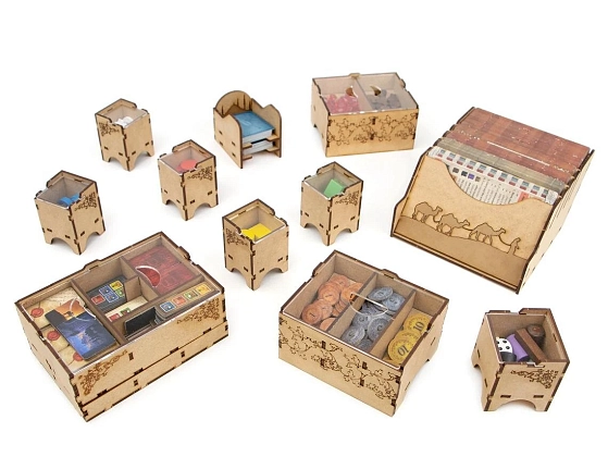 Настольная игра Органайзер для настольной игры Истанбул Big Box (Organizer for boardgame Istanbul Big Box), бренду Tower Rex - 2 - KUBIX