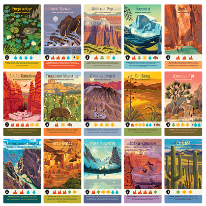 Настольная игра Парки (Parks 2nd Edition), бренду Games 7Days, для 1-5 гравців, час гри < 30мин. - 5 - KUBIX