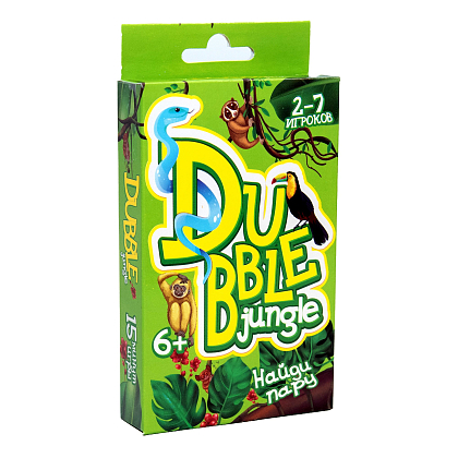 Настольная игра Джунгли Даббл (Dubble jungle) (RU), бренду Strateg, для 2-7 гравців, час гри < 30мин. - KUBIX