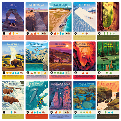 Настільна гра Парки (Parks 2nd Edition), бренду Games 7Days, для 1-5 гравців, час гри < 30хв. - 6 - KUBIX