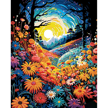 Картина по номерам Цветочный лес (40х50 см), бренду Strateg - KUBIX