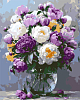 Картина по номерам Букет півоній у вазі (40х50 см)