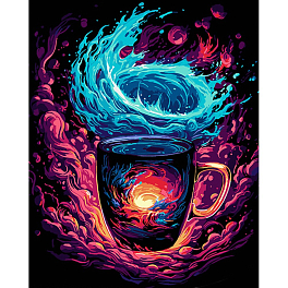 Картина по номерам Магическая чашка (40х50 см)