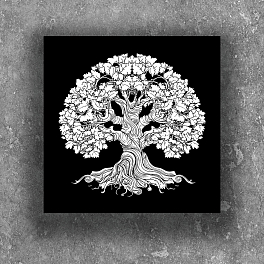 Картина по номерам "Дерево перемен" проективная картина (Karpachoff) (40х40 см)