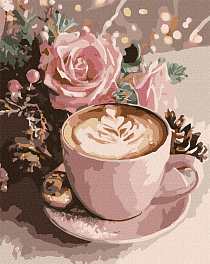 Картина по номерам Новорічне капучино (40х50 см)