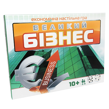 Настільна гра Великий Бізнес (Монополія), бренду Strateg, для 2-4 гравців, час гри < 30хв. - KUBIX