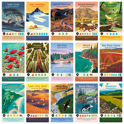 Настільна гра Парки (Parks 2nd Edition), бренду Games 7Days, для 1-5 гравців, час гри < 30хв. - 7 - KUBIX