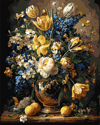 Картина по номерам Класичний букет (40х50 см), бренду Origami - KUBIX