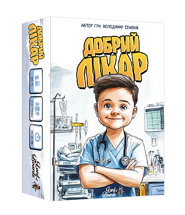 Настільна гра Добрий лікар, бренду Lord of Boards, для 2-4 гравців, час гри < 30хв. - KUBIX