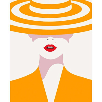Картина по номерам Orange style (30х40 см) - KUBIX Картина по номерам Orange style (30х40 см)