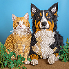 Алмазна мозаїка Домашні улюбленці на паперовій основі (18х18 см)