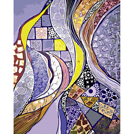 Картина по номерам Фиолетовые абстракции (40х50 см)