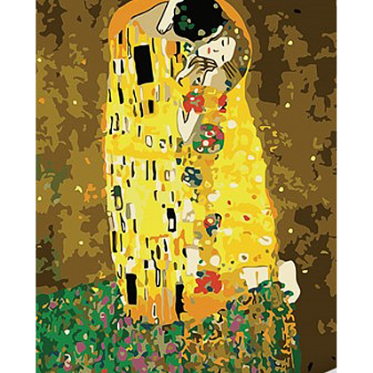 Картина по номерам Густав Климт Поцелуй (30х40 см), бренду Strateg - KUBIX