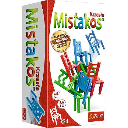 Настольная игра Стульчики для 3-х игроков (Mistakos. Chairs 3), бренду Trefl, для 1-3 гравців, час гри < 30мин. - KUBIX