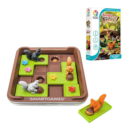 Настільна гра Вперед, за горіхами! (Squirrels Go Nuts), бренду Smart Games, для 1-1 гравців, час гри < 30хв. - 2 - KUBIX