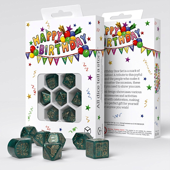 Набор кубиков Happy Birthday Dice Set: Balloons - KUBIX Набор кубиков Happy Birthday Dice Set: Balloons