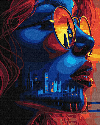 Картина по номерам Закат в Лондоне (40х50 см), бренду Идейка - KUBIX