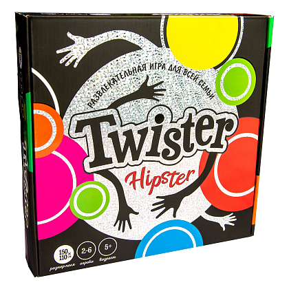 Настольная игра Твистер-хипстер (Twister-hipster) (RU), бренду Strateg, для 2-6 гравців, час гри < 30мин. - KUBIX