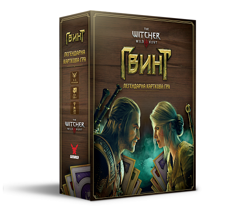 Настільна гра Гвинт. Легендарна карткова гра (Gwent: The Legendary Card Game), бренду Geekach Games, для 1-5 гравців, час гри < 30хв. - KUBIX