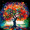 Картина за номерами "Дерево змін" проективна картина (Karpachoff) (40х40 см)